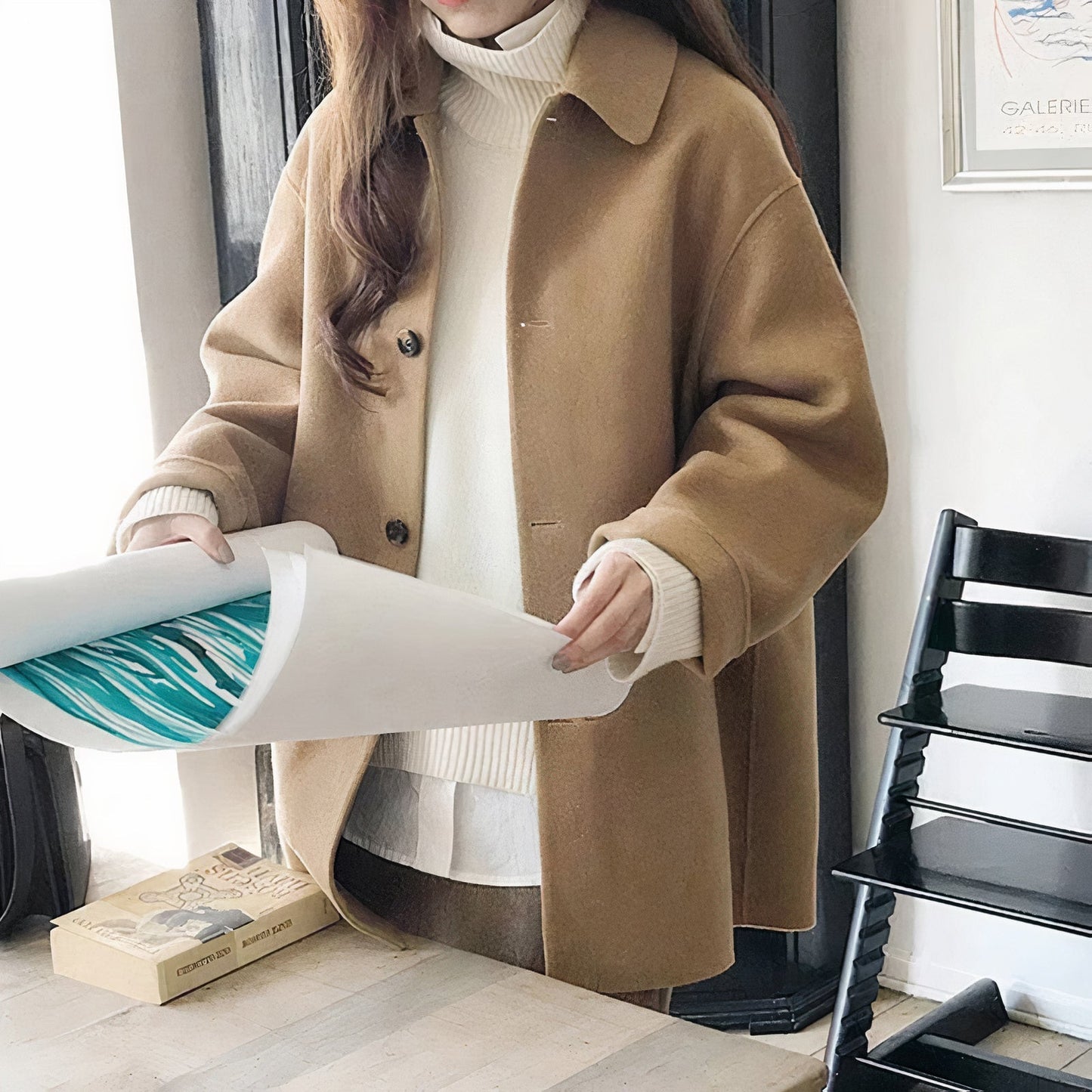 Abrigo de lana para mujer para invierno | Mara
