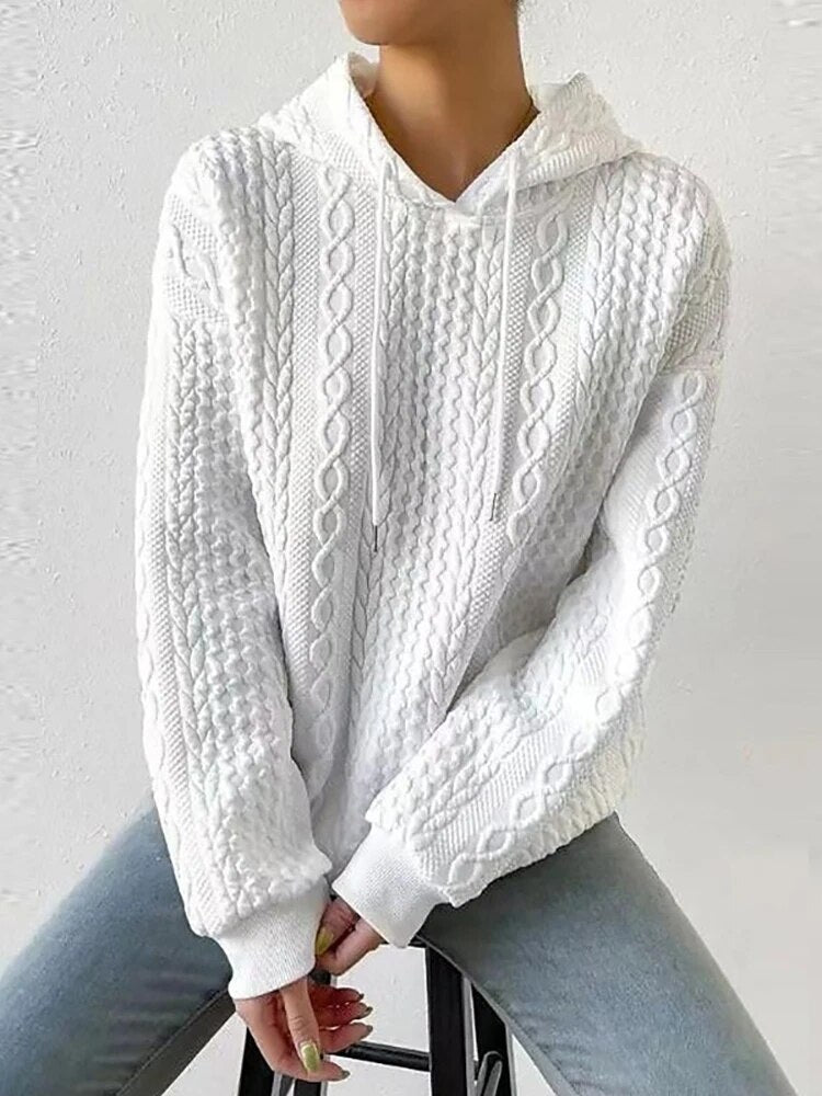 Jersey de invierno de punto con capucha | Margot