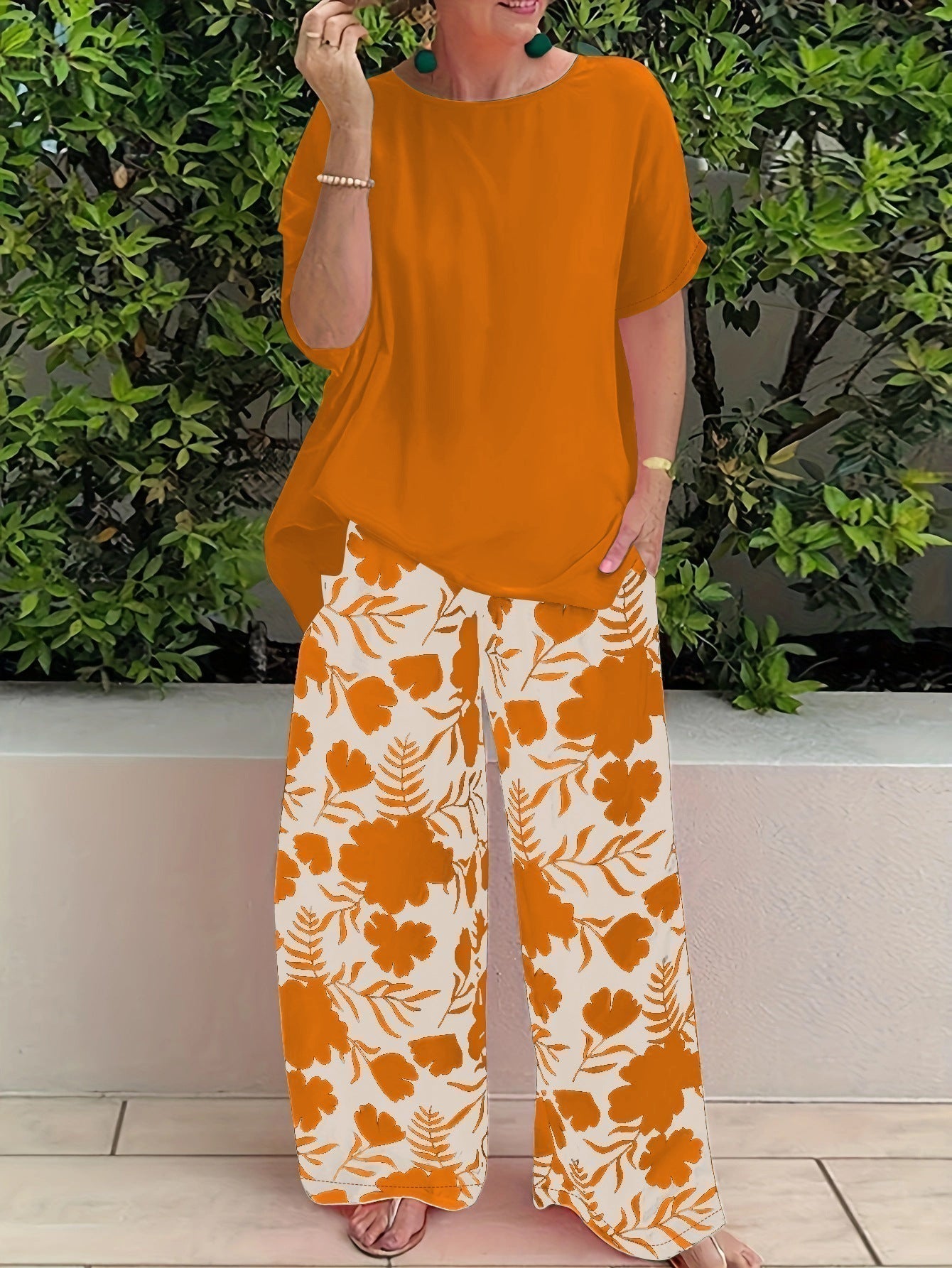 Bonnie - Elegante conjunto floral para estilo y comodidad
