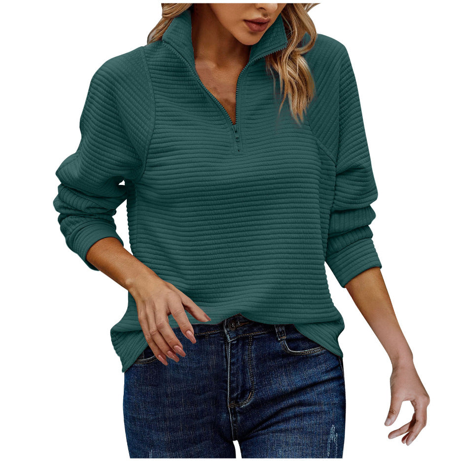 Jersey Orane | Jersey de rayas con media cremallera