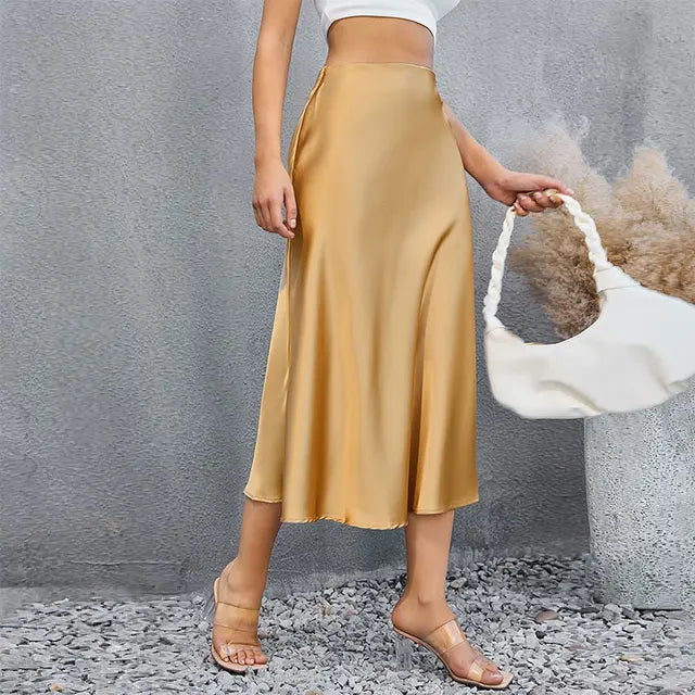 Mel | Elegante falda de satén