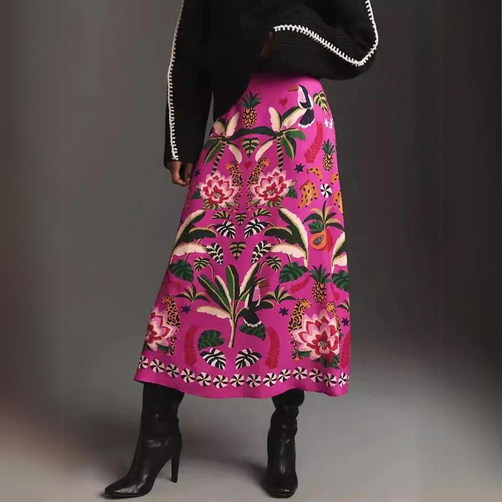 Josiane | Elegante falda de largo medio