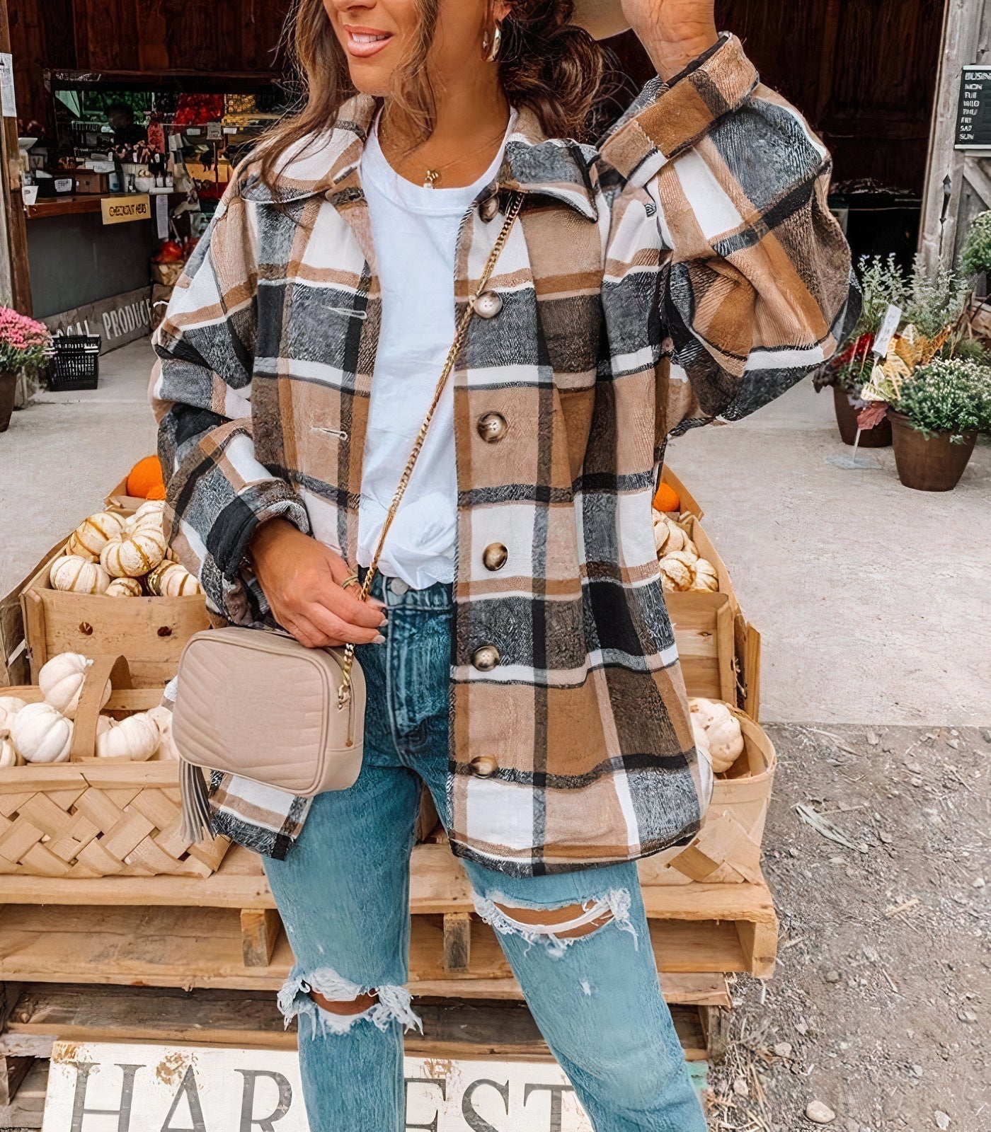 Chaqueta de verano a cuadros | Naira