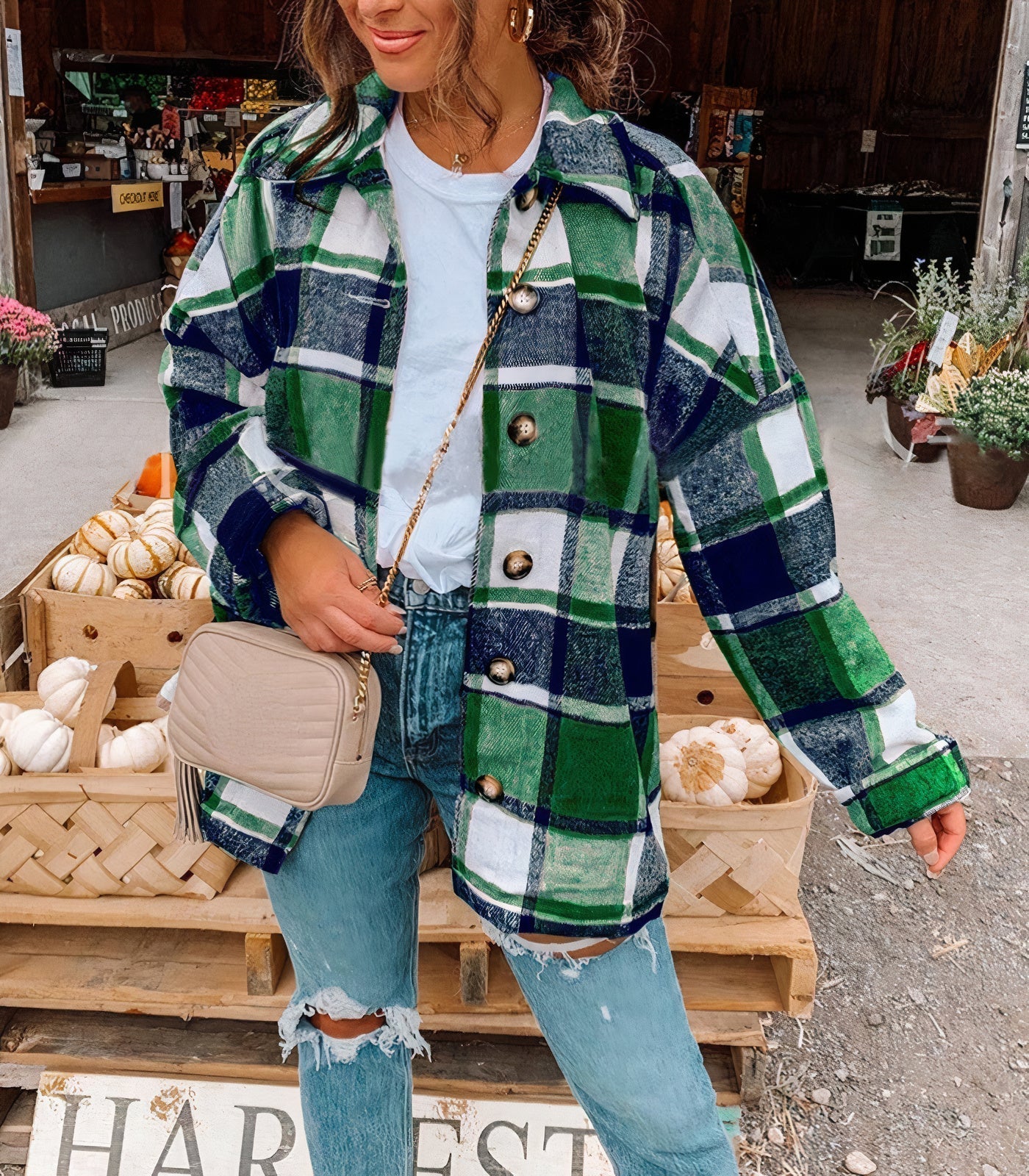 Chaqueta de verano a cuadros | Naira