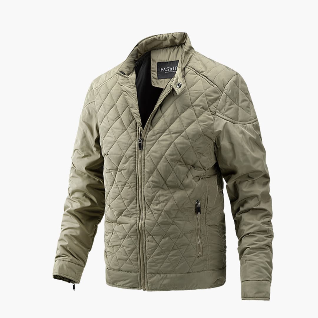 Elegante chaqueta acolchada de transición para hombre