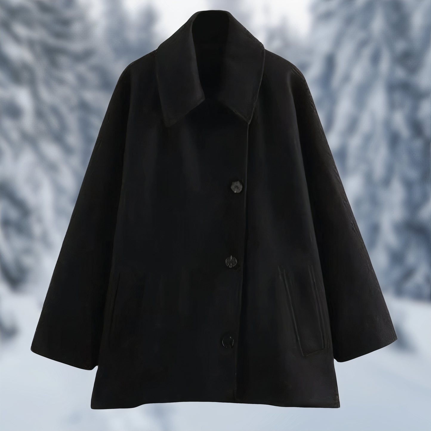 Abrigo de invierno relajado para mujer | Noor