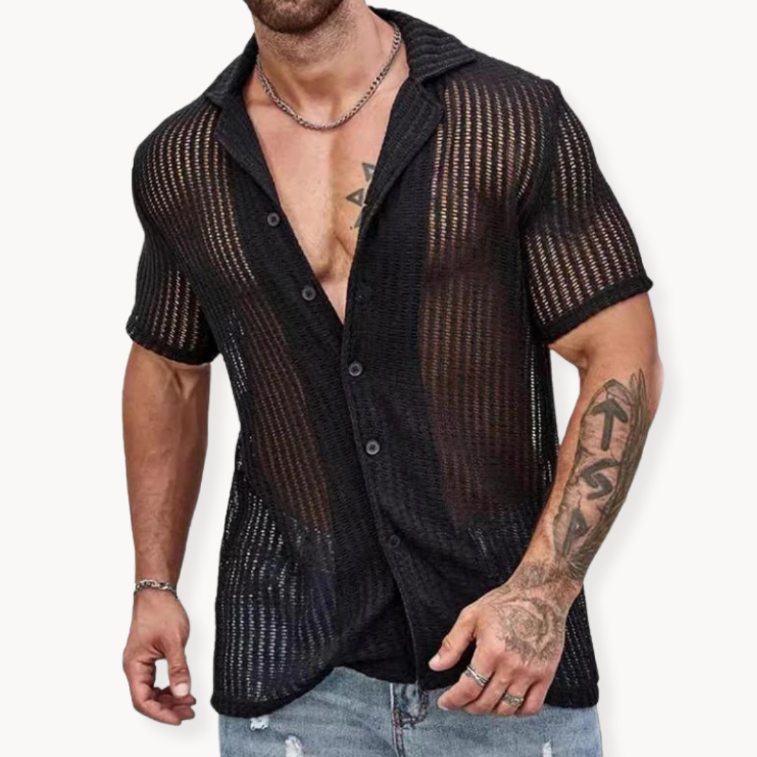 Milan | Elegante camisa de punto hueco