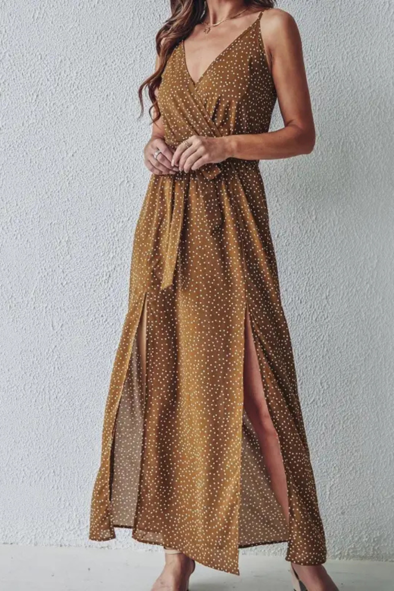 Nyelora | Vestido de playa con falda larga floral