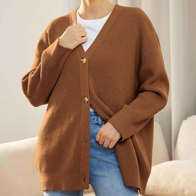 Chaqueta de punto cálida para mujer