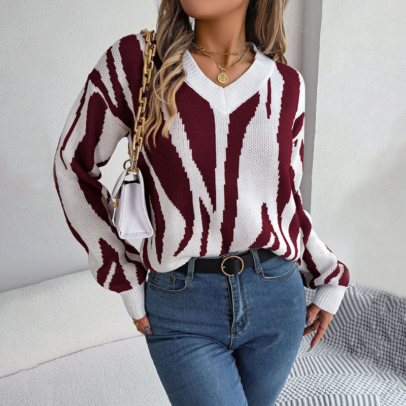 Jersey Warona | Jersey de punto con bloques de color para mujer