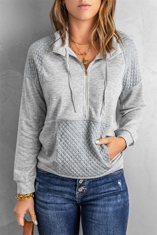 Jersey con cuello y cremallera para mujer