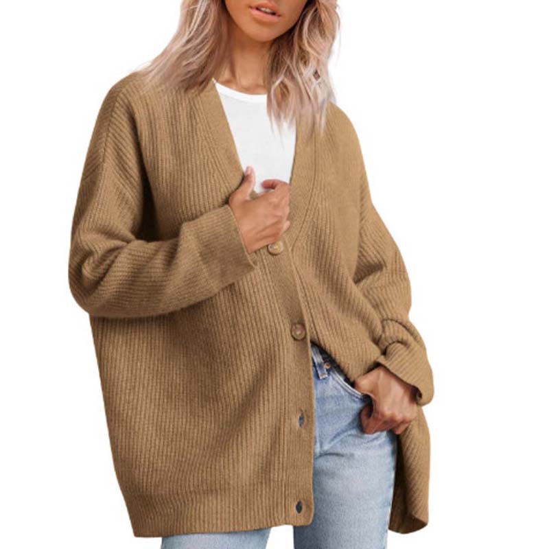Chaqueta de punto cálida para mujer