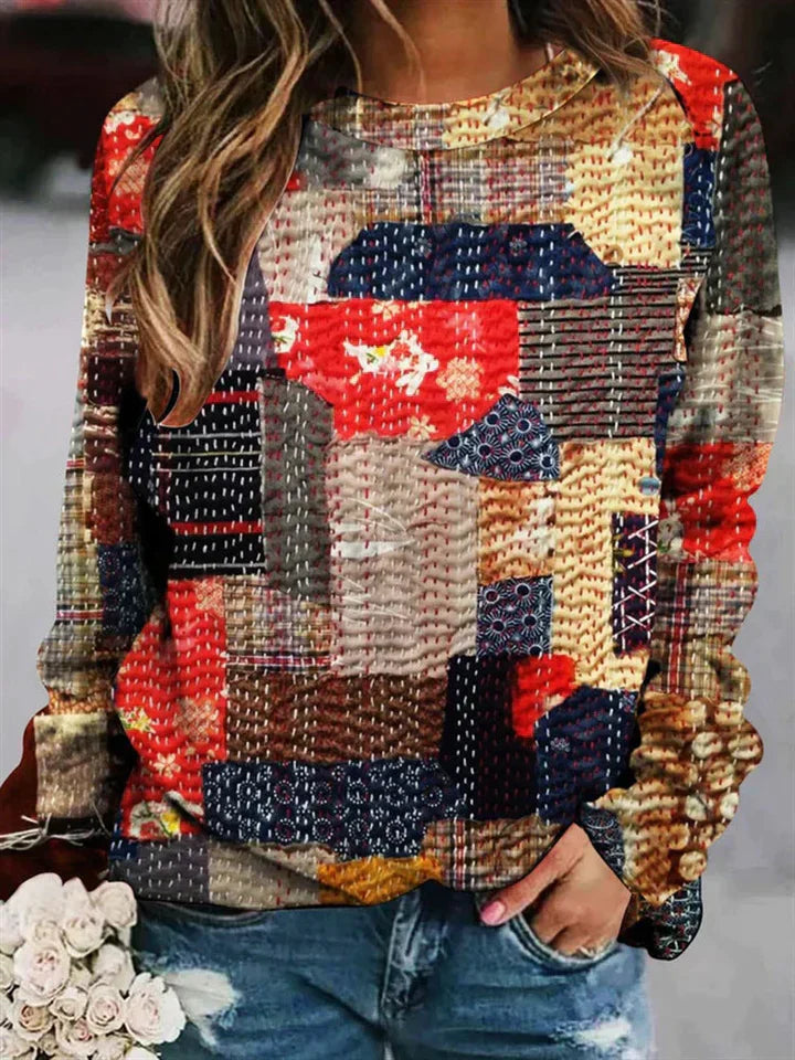 Heidi - Suave jersey de punto estampado