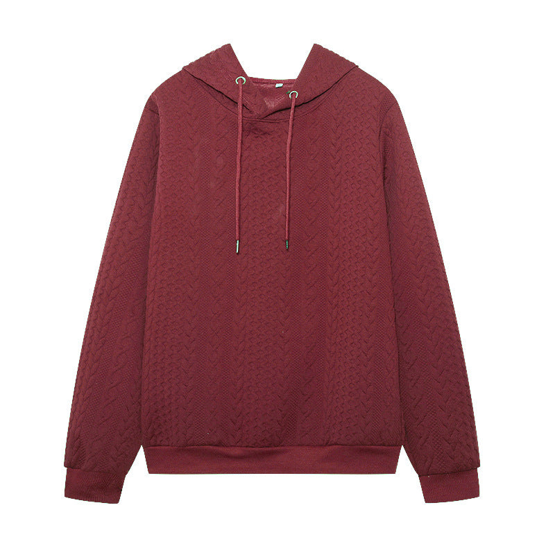 Jersey con capucha de manga larga para mujer