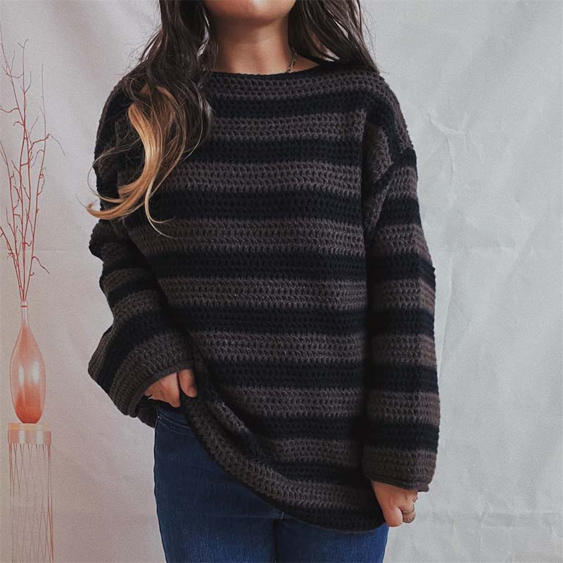 Jersey Xanthia | Jersey de punto a rayas holgado