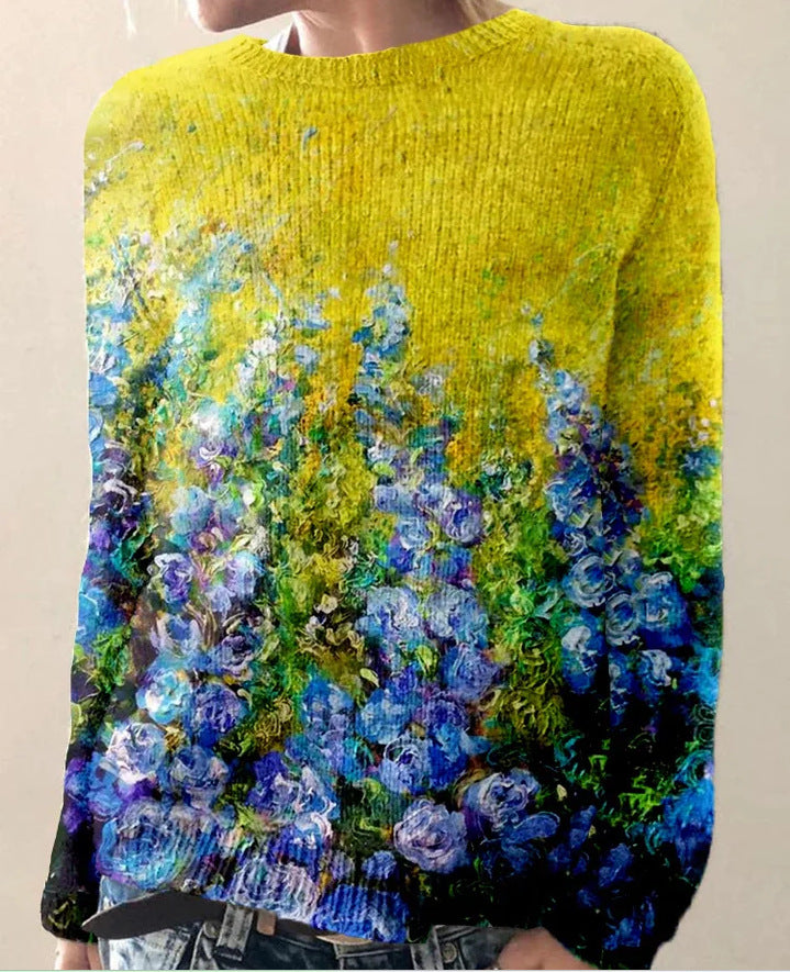 Sophie | Jersey de lana para mujer con estampado floral