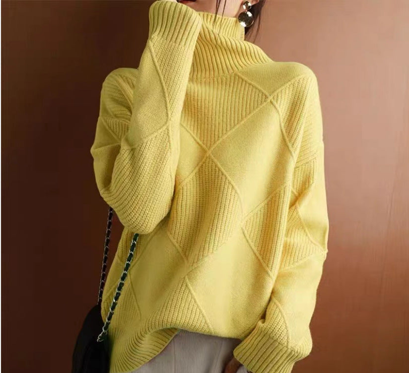 Marianella - Elegante jersey de cuello alto para mujer