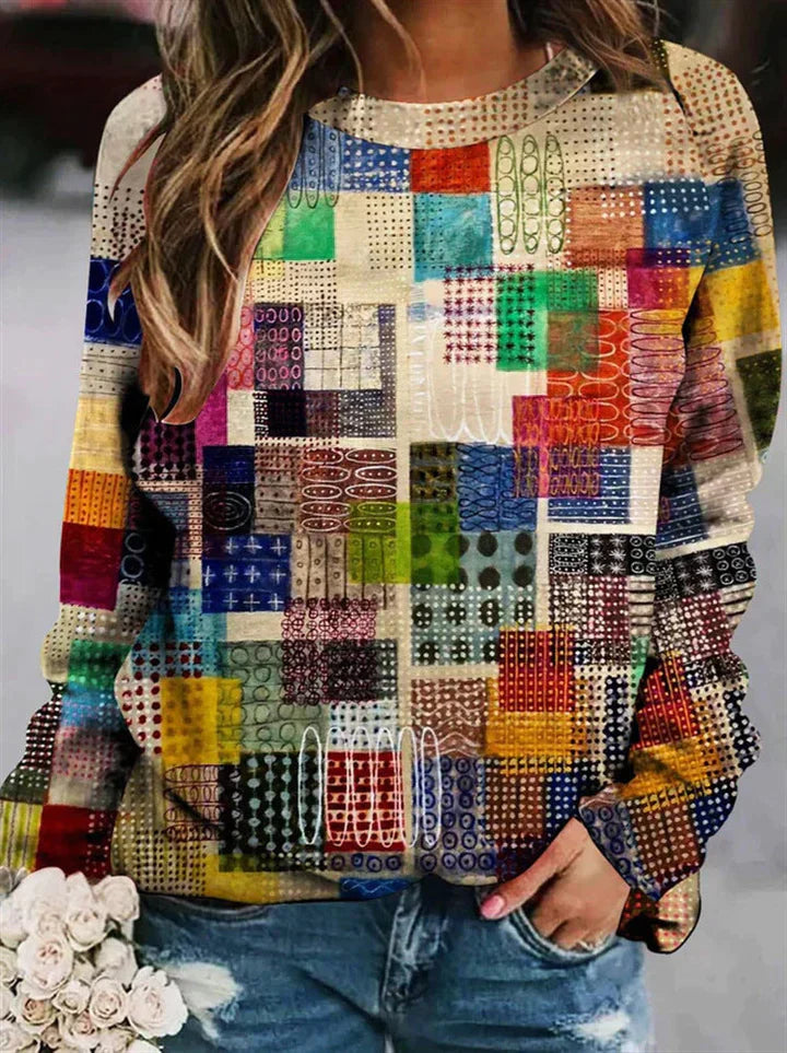 Heidi - Suave jersey de punto estampado
