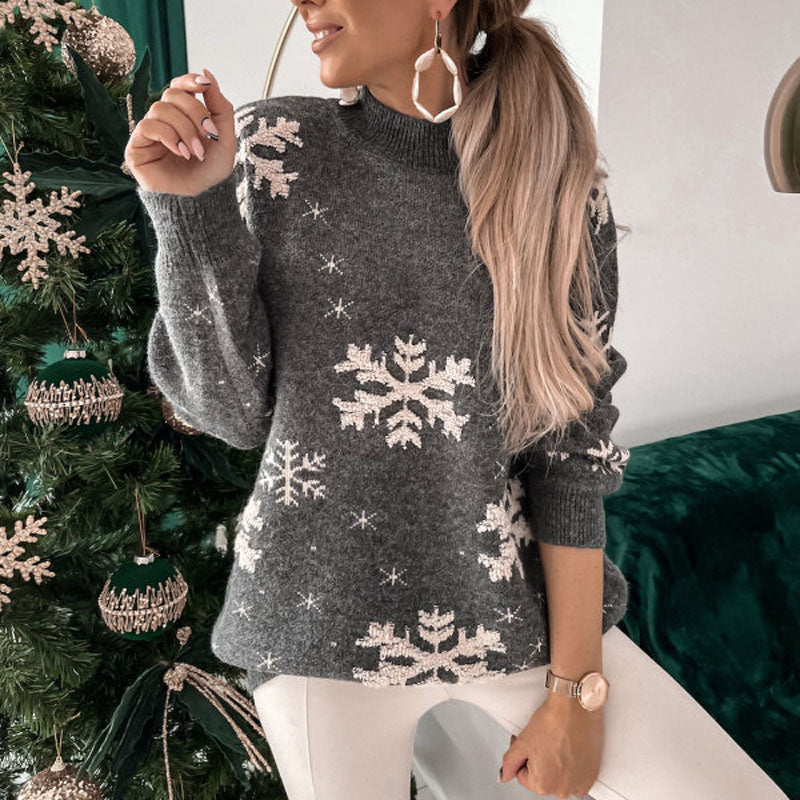 Mayla - Jersey Atmospheric Snowflake para mujer