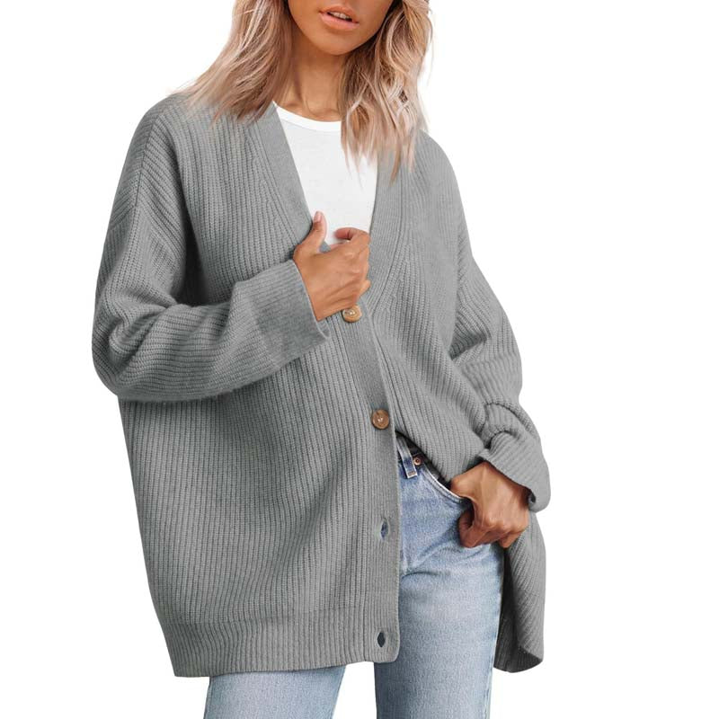 Chaqueta de punto cálida para mujer