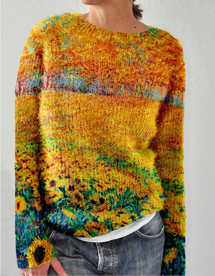 Sophie | Jersey de lana para mujer con estampado floral