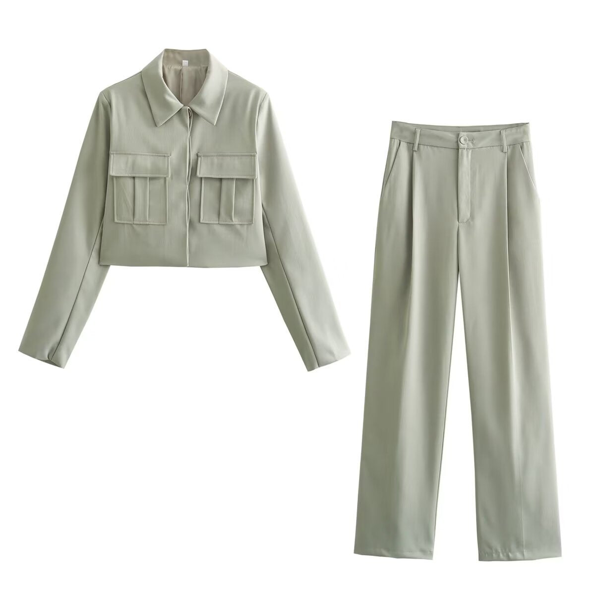 Eira - Traje de chaqueta informal para mujer con bolsillos