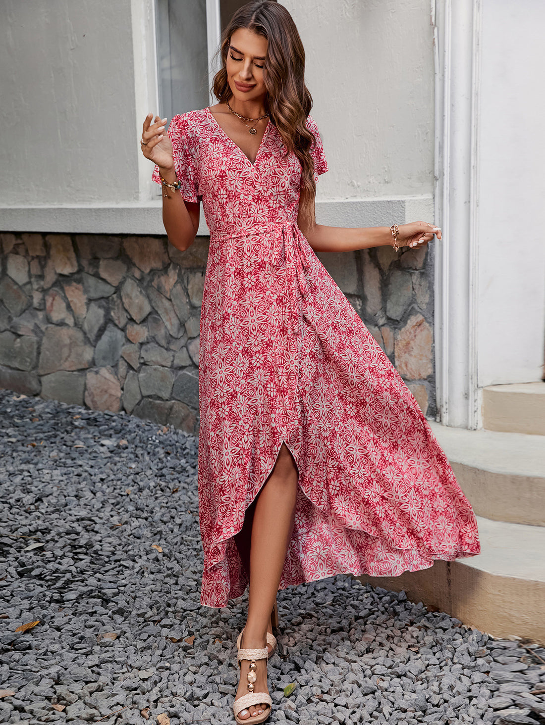 Vestidos de playa estampados para mujer