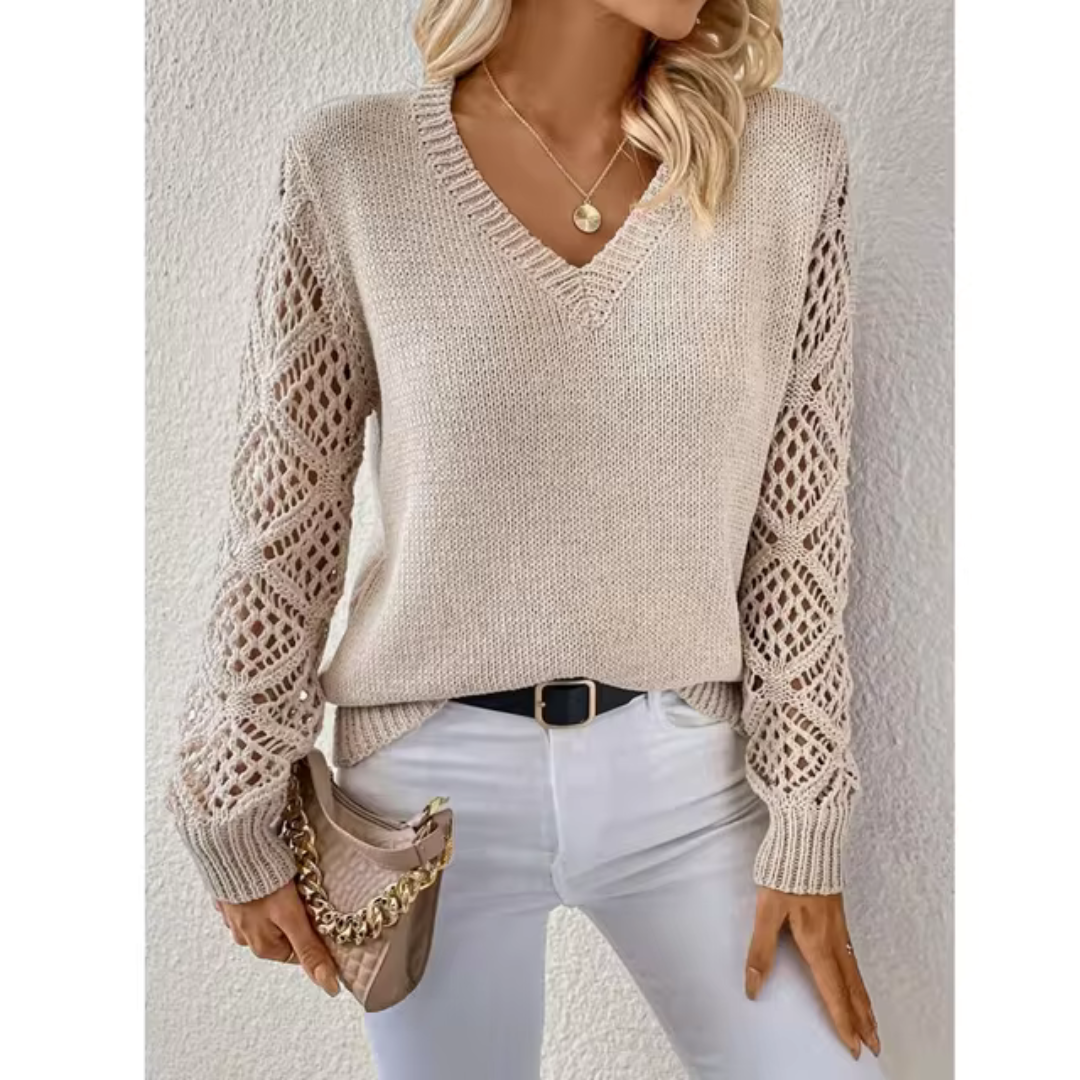 Opale™ | Jersey casual de punto con cuello en V