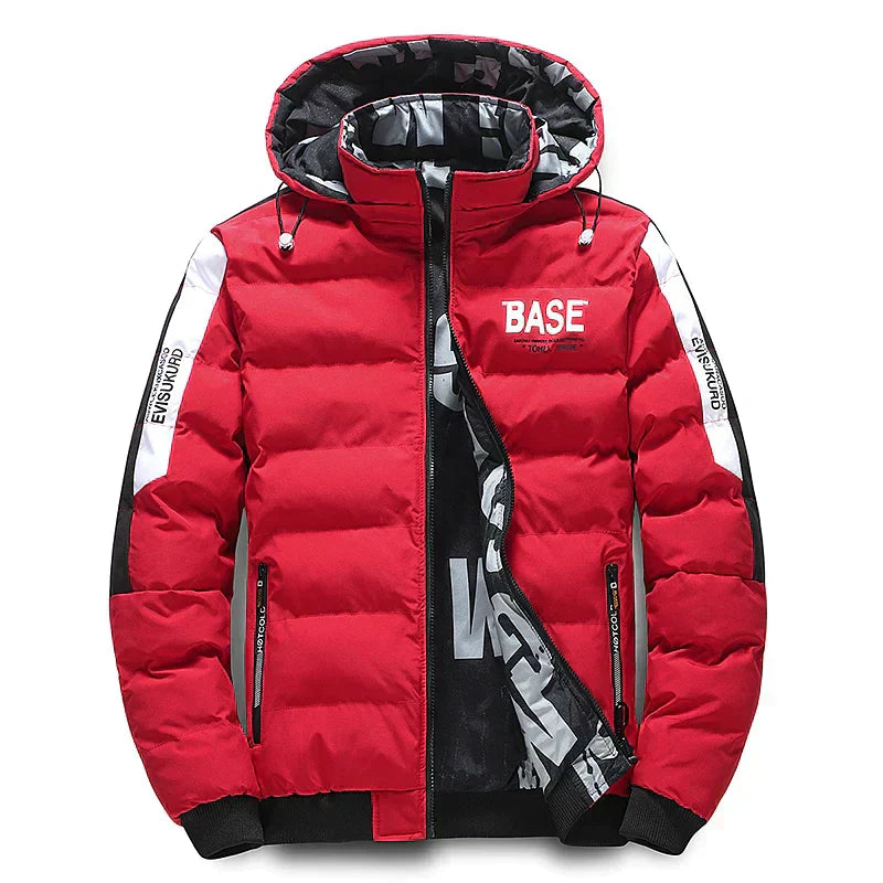 Chaqueta de invierno cálida de plumón para hombre