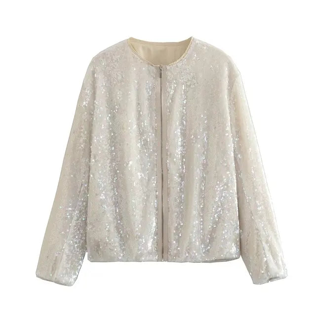 Despoina | Chaqueta brillante de alta costura