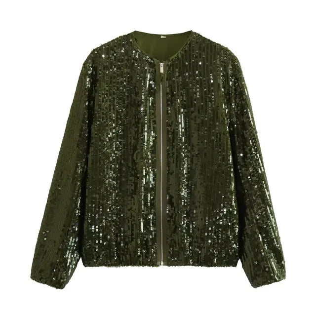 Despoina | Chaqueta brillante de alta costura