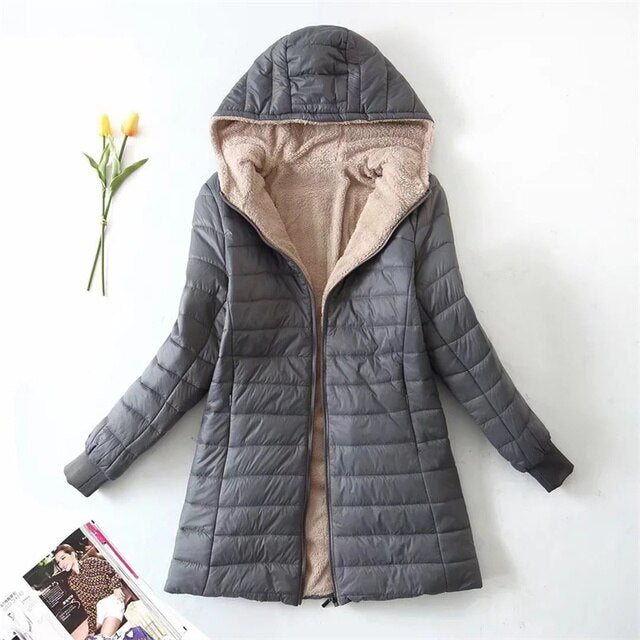 Parka con capucha de algodón | Yasmin