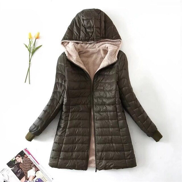 Parka con capucha de algodón | Yasmin