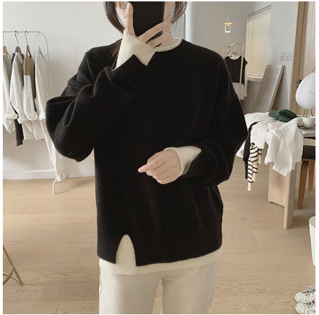 Jersey de cuello alto para mujer