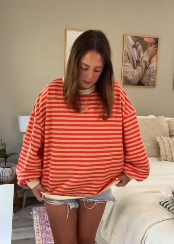 Jerseys de mujer con rayas demasiado grandes