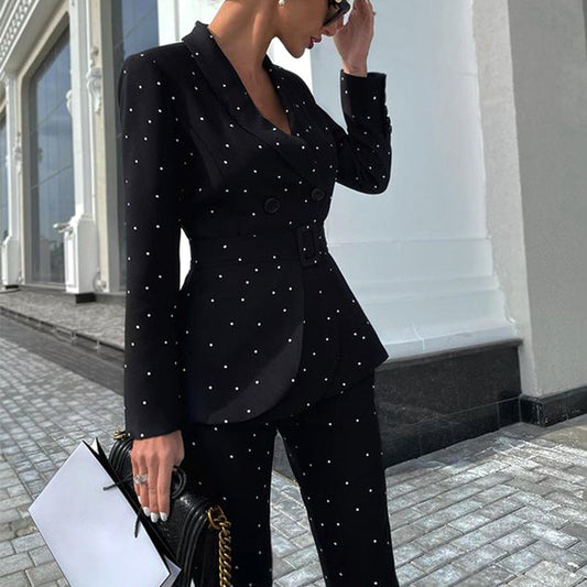 Chastity - Blazer de lunares de corte ajustado