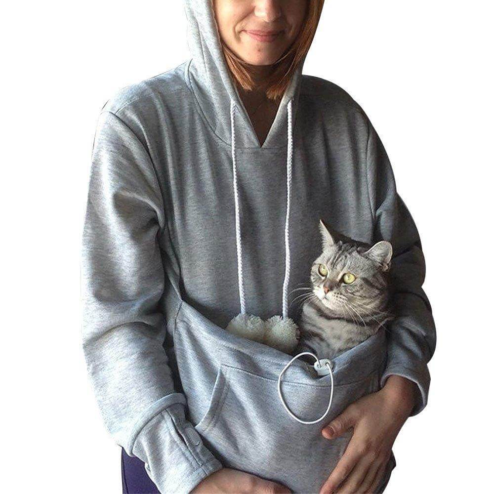Milo | Sudadera unisex con capucha para gatos y el lugar perfecto para dormir de su gato