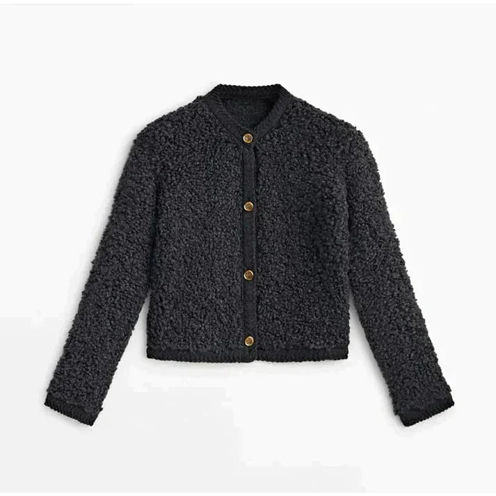 Junella - Elegante jersey peludo para mujer
