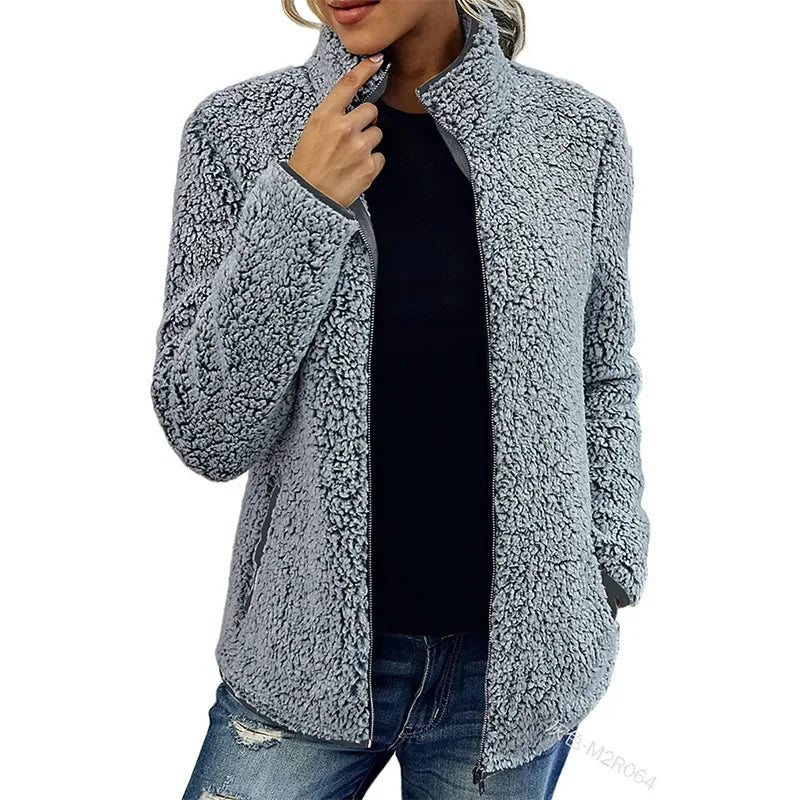 Chaqueta polar de invierno para mujer | tryne