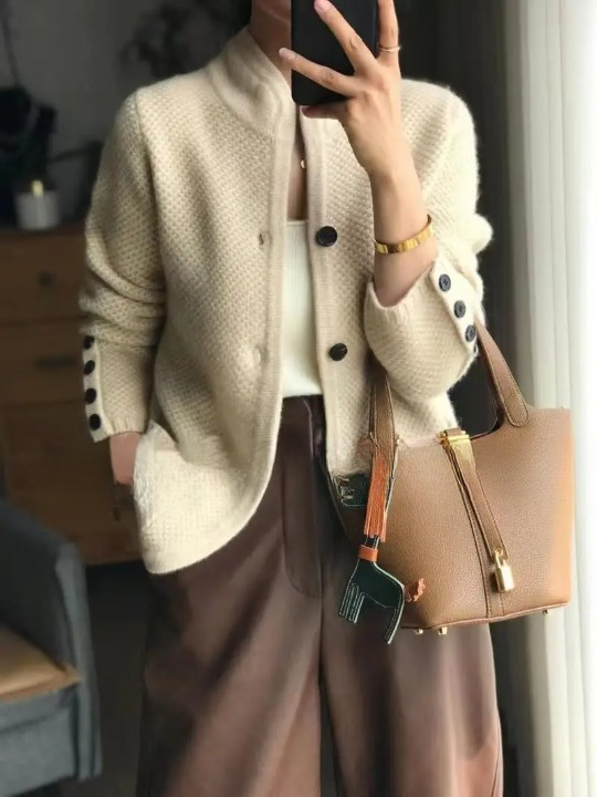 Elegante chaleco de otoño e invierno para mujer