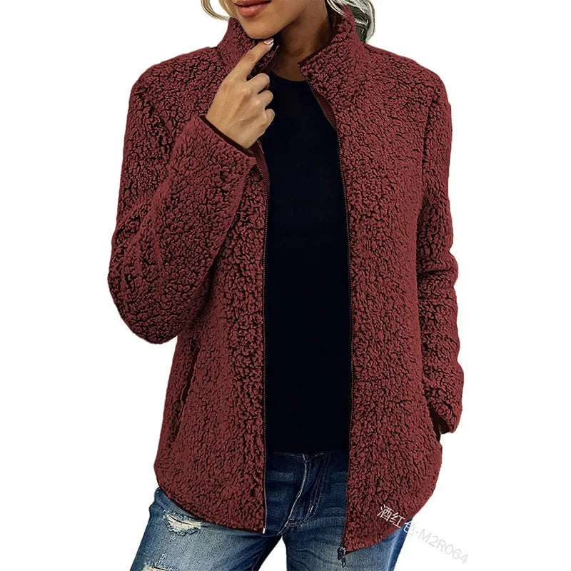 Chaqueta polar de invierno para mujer | tryne