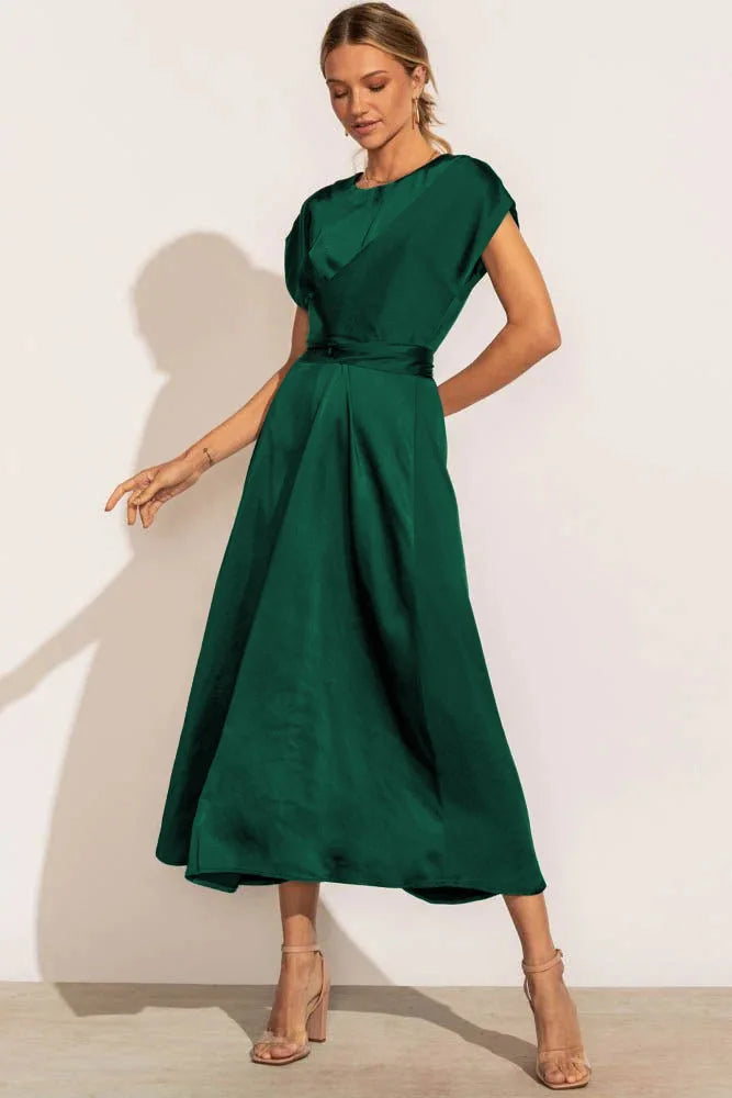 Lotte | Elegante vestido de fiesta de satén de seda