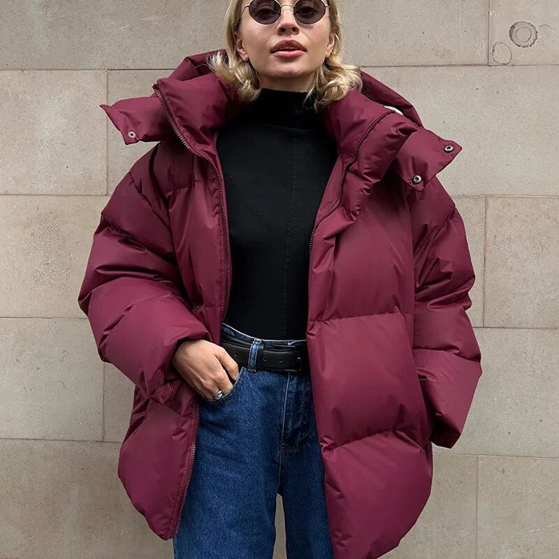 Dinette Coat | Abrigo abullonado oversize