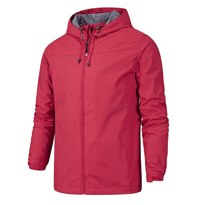 Elegante chaqueta softshell impermeable con capucha para hombre | Perfecta para otoño/invierno