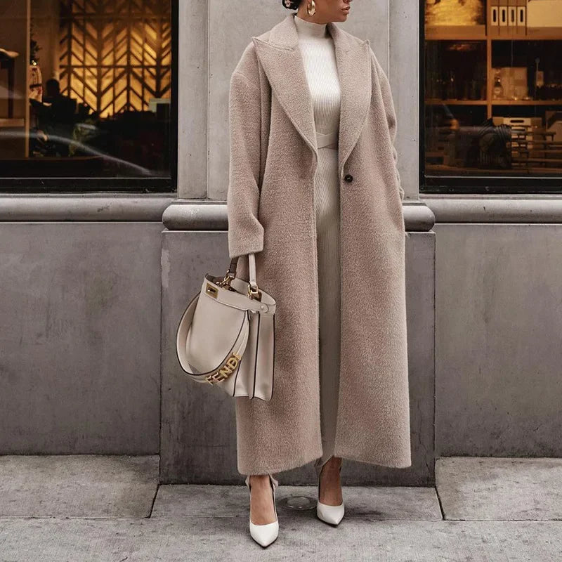 Elegante abrigo para mujer | Cálido para otoño e invierno