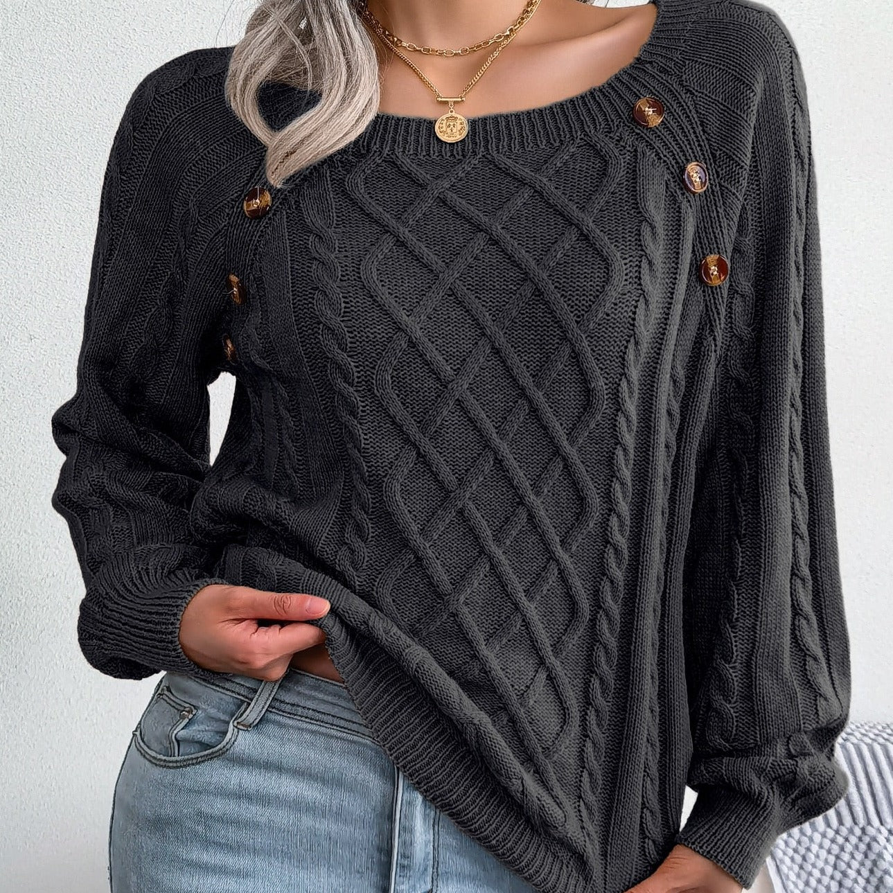 ADELINDA - Elegante jersey de punto para mujer