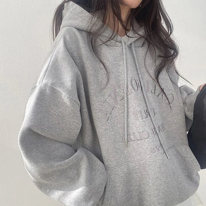 Elisa | Sudadera oversize informal con bolsillos y cordón de ajuste - ideal para otoño/invierno