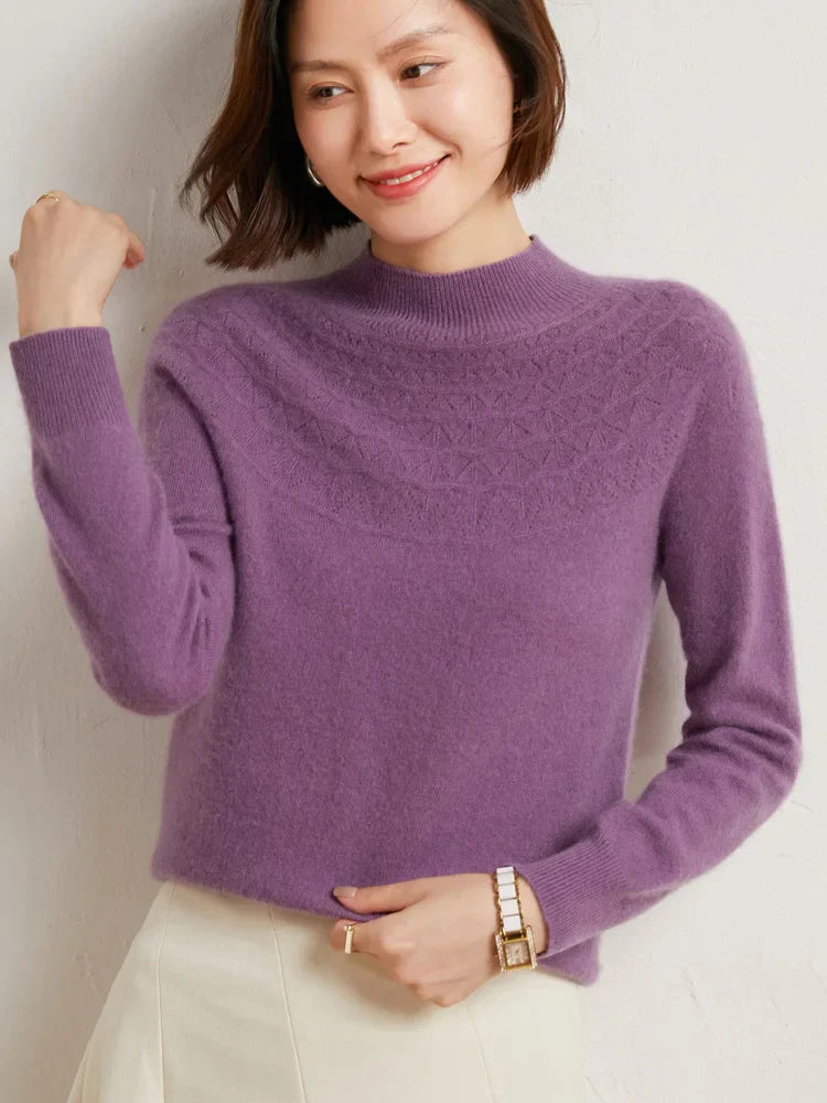 Jersey de invierno Dako con cuello moca