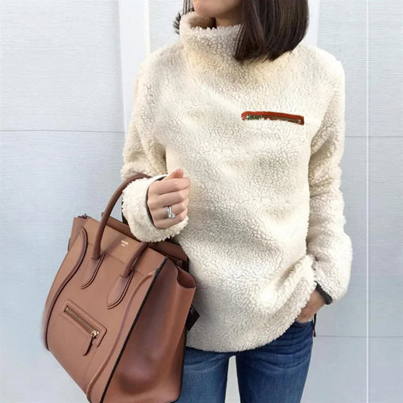 Kimberly - Suave jersey de invierno de cuello alto