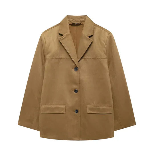 Tanja | chaqueta retro|marrón para mujer